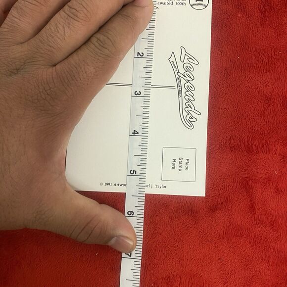 Vintage Nolan Ryan 1991 Legends Post Card Texas Rangers #1 - Picture 3 of 4